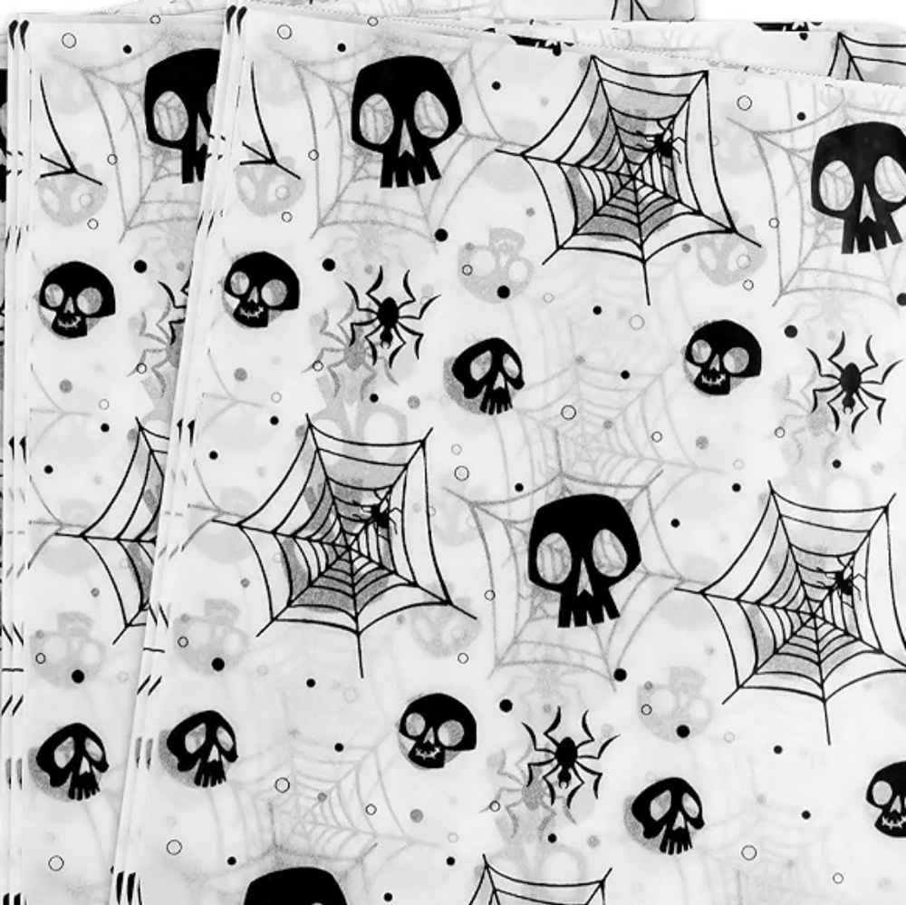 Tissue Paper - Skulls-Spiders-Webs